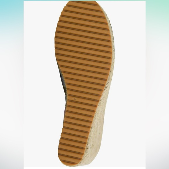 IOB Anuschka Women’s Leather Espadrille Wedge - Maya in Japanese Garden - 10 M - Picture 4 of 4